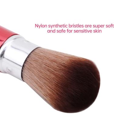 Retractable Powder Brush travel blush Travel Nail Dust Brush Portable Face Blush Brush with Cover Red - Buy Online on GoSupps.com