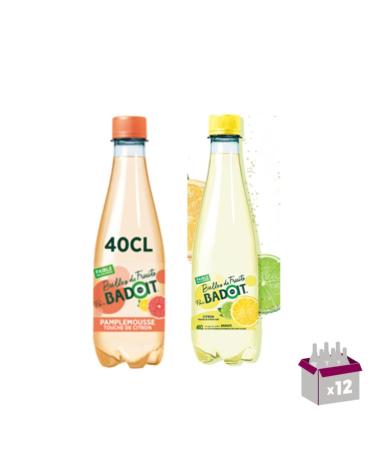 Badoit: Lemon and lime sparkling water (6x40cl) & Sparkling water grapefruit lemon (6x40cl)