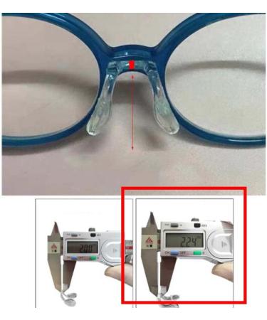 Replacement Nasal Cushion Holder - Metal Nose Bridge 2 Pieces Black Silicone for Glasses | U-F  - Buy Online on GoSupps.com