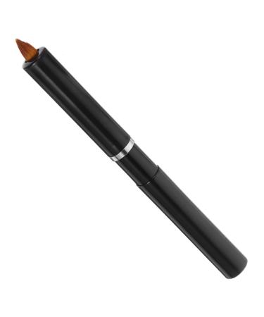 FRCOLOR Portable Retractable Lip Brush Lip Make-Up Round Aluminium 13.40X0.90X0.90CM black