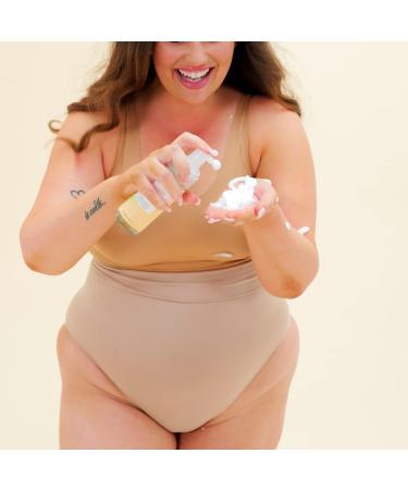 WooWoo Manifesto Gentle Foaming Natural Body Wash For Women 150ml - Vegan Sulphate Free Body Care pH Balanced Gentle Skin Cleanser with Aloe Vera and Artichoke Leaf Peptides - Menopause Range - Buy Online on GoSupps.com