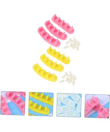 minkissy 2 Boxes Nail Practice Stand Nail Practice Display Stand Nail Practice Rack Nail Stand Acrylic Nail Art Holder Acrylic Stands for Display Manicure Tool Plastic Nails Magnetic 12X3cm Assorted Color - Buy Online on GoSupps.com