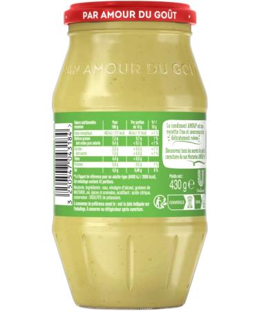 AMORA - Mustard Condiment - Fine Gourmet and Rich in Taste - 430g Jar - Buy Online on GoSupps.com