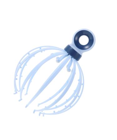 Hapinary head massager octopus scalp massage cleaver cleaver head care tool claw massage head massage echo salon head massage mass plastic claw style massage device 21x15x15cm blue
