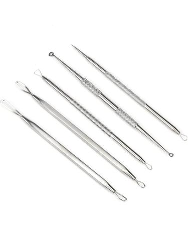 MUJGAN Blackhead Remover Tool Pimple Popper Tool Kit Blackhead Extractor tool for Face Extractor Tool for Comedone Zit Acne Whitehead Blemish Stainless Steel Extraction tools - Buy Online on GoSupps.com