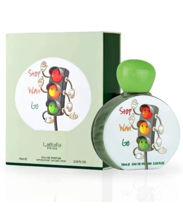 LATTAFA Pride Stop Wait Go For Kids Eau De Parfum Spray 75ML (2.5 OZ) Fresh Fruity Gourmand Fragrance.