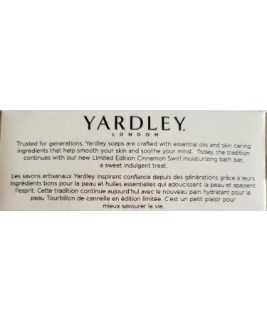 Yardley London Limited Edition Holiday Bar Bundle - Cinnamon Swirl Infused with Cinnamon Leaf & Clove Bud Oils - 4.0oz, 3 Bars - Buy Online on GoSupps.com