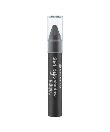 essence - Eyeshadow & Eyeliner - 2in1 eyeshadow & liner 04 - black to the routes