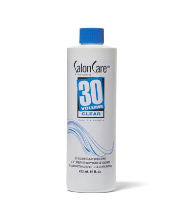 Salon Care 30 Volume Clear Developer Stabilized Formula for Consistent Predictable Results Superior Gray Coverage 16 Ounce