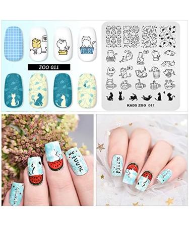 KADS Nail Art Stamping plate Nail Template Nail Art Design Tool Nail DIY Design Image Plate (ZO011) - Buy Online on GoSupps.com