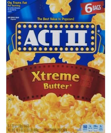 Act II Extra Butter 16.5 oz - Buy Online on GoSupps.com