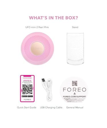 Buy FOREO UFO Mini 2 - Red Light Therapy for Deep Hydration Anti-Aging & Dark Spot Removal - Full LED Spectrum - Pearl Pink - International Shipping Available - Buy Online on GoSupps.com