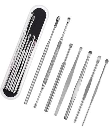 Beaupretty 7pcs Stainless Steel Ear Wax Removal Tool Kit - Effective Ear Cleaner Set for Safe Ear Care & Hygiene - Buy Online on GoSupps.com