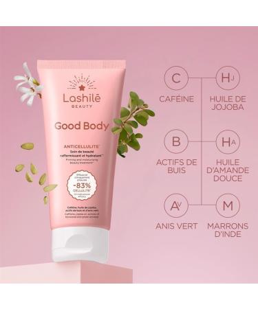 Lashil Beauty - Anti-cellulite cream - Good Beauty - Sculpts smooths firms and moisturizes the skin - 200 ml - Buy Online on GoSupps.com