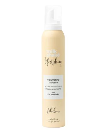 milk_shake Lifestyling Volumizing Mousse - Medium to Strong Holding Foam | Provides Body Volume and Curl Retention | 6.4 oz (200 ml)