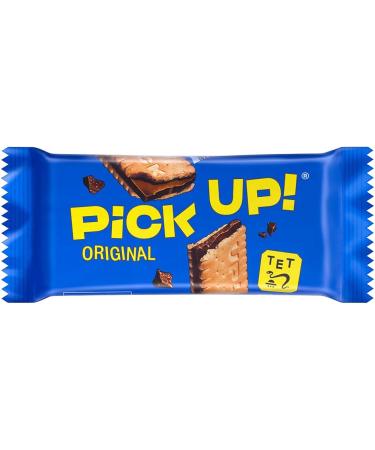 PiCK UP! Original Bar with crispy milk chocolate bar between two crispy biscuits the snack for on the go pack of 5 5 x 28 g - Buy Online on GoSupps.com