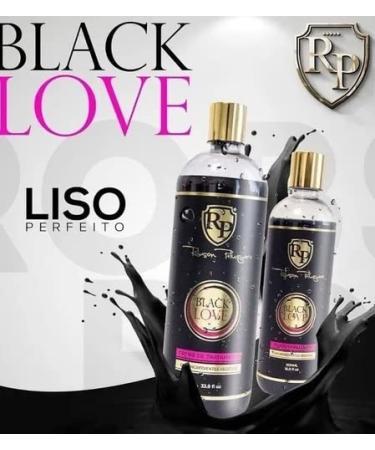 Robson Peluquero Black Love Hair Straightening RP Treatment 1.5L | Brazilian Keratin | Smoothing System for 100% Straight Hair - Buy Online on GoSupps.com