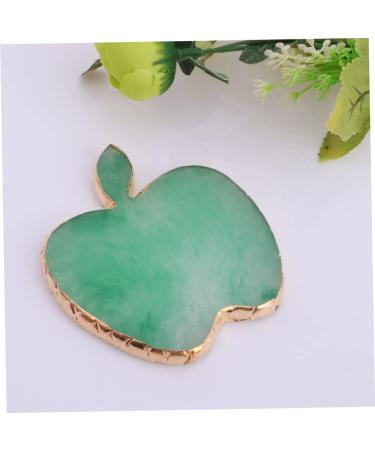 9x8.6cm Green Resin Nail Art Mixing Palette - Manicure Cosmetic Pigment & Polish Makeup Display Plate - Buy Online on GoSupps.com