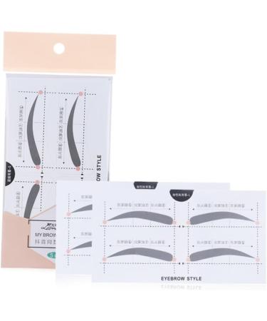 Outanaya 2 Eyebrow Card Eyebrow Template Easy Eyebrow Stencil Makeup Kit Simple Card A607 - Buy Online on GoSupps.com
