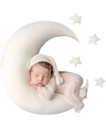 IGMaryBox Baby Moon Star Pillow Newborn Posing Pillow Newborn Photography Prop Newborn Photography Posing Pillows Newborn Photography Props Set (White) - Buy Online on GoSupps.com
