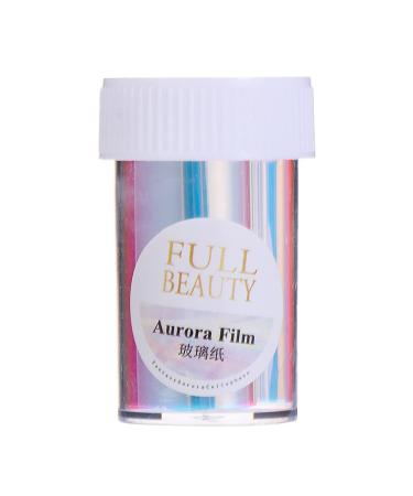8 Colors Hot Summer Wraps Design Aurora Film Holographic Nail Stickers Ice Cube Glass Paper Nail Foil Sparkly(K02)