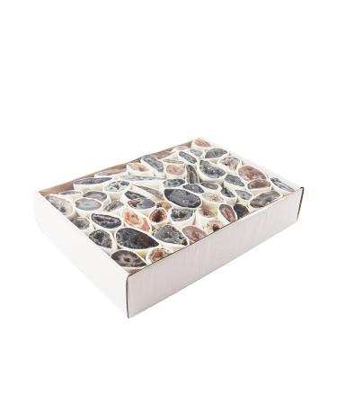 Crystal Rough Be Meeting Natural Crystal Natural Geodes Small Agate Druzy Irregular Rock Crystal Cluster Pyrite Specimen Decoration DIY Key Chain (Color : Set4)