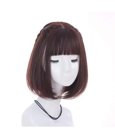 BGHJUE Wig female short hair style full headgear inner buckle clavicle hair fluffy natural long curly hair
