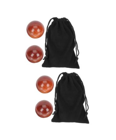 Healvian 4 pieces of health ball made of wood -blowing handball fitness massage ball Massage wooden balls massage hand bales sport massage globe vietnam gymnasium ball roll the ball