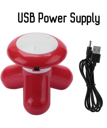 Uxsiya Mini Electrical Head Massage Device Portable Vibration Massager for Head & Leg Relief - Perfect for Home Use (Red) - Buy Online on GoSupps.com