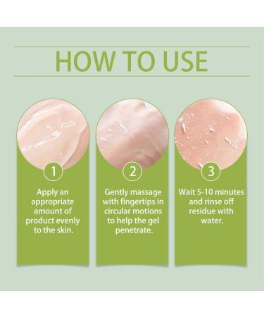 Horuili Exfoliating gel pore deep cleansing refreshing moisturizing gel for facial skin cleanses your face and body for all skin types - Buy Online on GoSupps.com