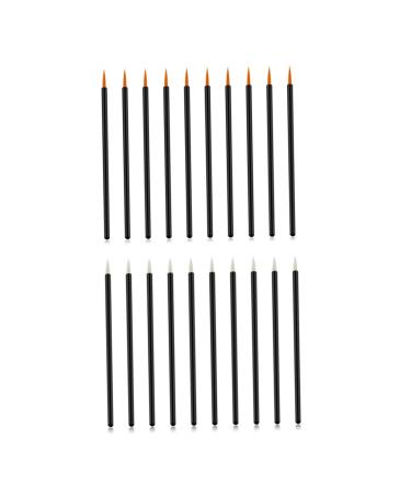 Buy Mipcase 200 Pcs Gel Liner Brush Set - Angled Eyeliner Lipstick & Eyebrow Brushes | Disposable White Makeup Tools for Professionals - International Shipping Available - Buy Online on GoSupps.com