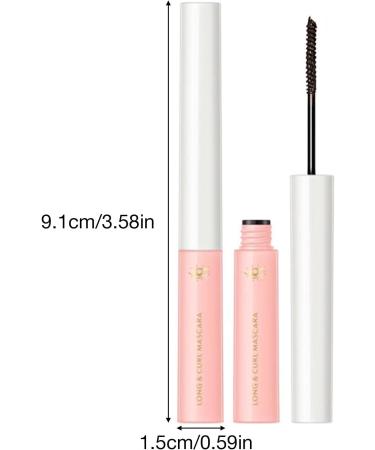 Ultra-fine Mascara 5ML Waterproof Non-Smudge Thick Curling Fine Brush Mascara 2.5mm Without Clumps or Spots Slim Brush Head Sweatproof Beauty Uwariloy - Buy Online on GoSupps.com