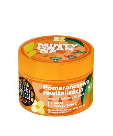 Farmona TUTTI FRUTTI Revitalizing sugar peeling for the body Orange & Mint + Energy Shot C 300g
