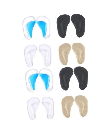 NOLITOY 8 Pairs Arch Pad Leg Correction Shoe Inserts Shoe Pads for High Heels Kids Arch Support Foot Arch Support Cushion Self- Kids Shoe Arch of Foot Child Carpet Gel