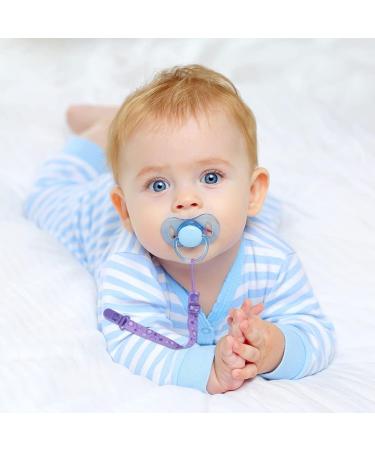 Aolso 8 pcs Dummy Clips Baby Pacifier Chain Baby Dummy Pacifier Holder Clip Adapter Baby Pacifier Holder Soother Clip Chain Straps with Plastic Clasp Silicone Ring Adapter Baby Teething Toys 4pcs-pink/purple/white - Buy Online on GoSupps.com