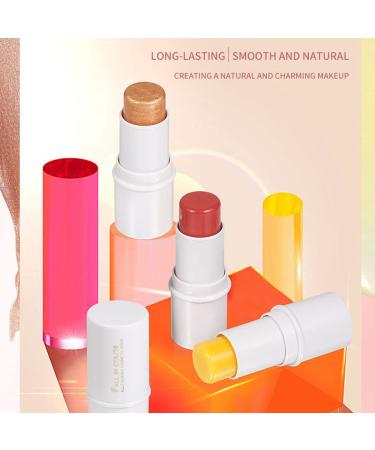 REVERIE DIARY Cream Blush Stick Trio: Moisturizing Highlighter, Bronzer & Coral Blush for Mature Skin - 3 Pack Contour Sticks - Buy Online on GoSupps.com