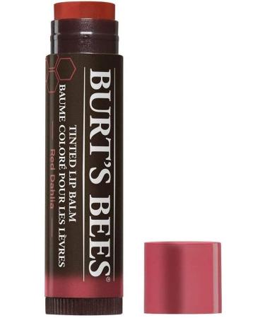 Burt's Bees Red Dahlia Tinted Lip Balm (Pack of 4) Red Dahlia 4 Count (Pack of 1)
