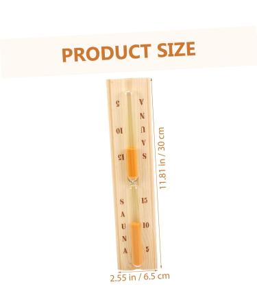 Doitool 15-Minute Sandwatch Timer - Wood Sauna Timer Hourglass for Home & Gym | Perfect 15-Minute Countdown for Sauna Sessions - Buy Online on GoSupps.com