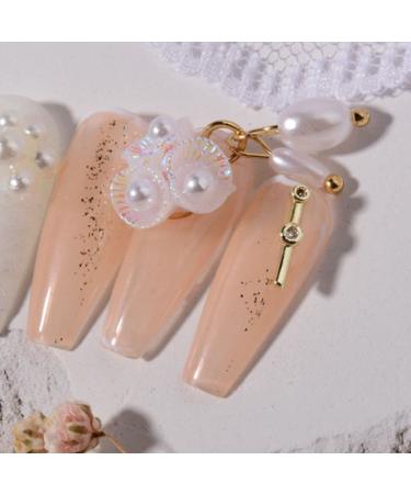 Shop K2365 Art Accessories - 3D Nail Jewelry Pearl Pendants & Aurora Flower Art Supplies | International Shipping Available - Buy Online on GoSupps.com