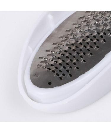 Egg Foot Grinder - Portable Callus Remover for Dead Skin Removal | Durable Manual Pedicure Tool in White - Buy Online on GoSupps.com