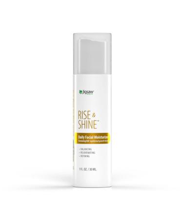 Jigsaw Health Rise & Shine Daily Facial Moisturizer | Featuring Epidermal Growth Factor | 1 Fl Oz