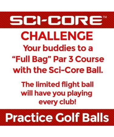 SCI-CORE Practice Golf Balls (12 Pack) - Real-Feel Limited Flight Training Balls for Indoor and Outdoor Practice - Buy Online on GoSupps.com