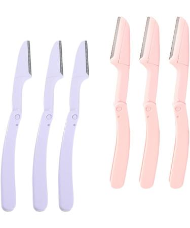 Frcolor 18 Pack Eyebrow Razor Kit - Precision Shapers Trimmers & Face Hair Remover - Violet & Pink Beauty Tools - Buy Online on GoSupps.com