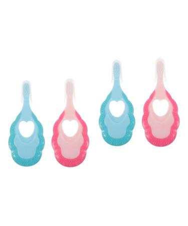 Fomiyes 4 pieces baby toothbrush toothbrushes for children travel toothbrush for children children's teeth cleaning tools household child toothbrush toddler girls brushing teeth portable accessories