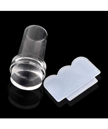Clear Silicone Jelly Stamper & Scraper Kit - Nail Art Tools for Manicure | International Shipping Available - Buy Online on GoSupps.com
