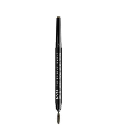 NYX Professional Makeup eyebrow pencil Precision Brow Pencil on both sides with a flat eyebrow pencil and brush vegan formula color: taupe 02 taupe 1 piece (1 Pack)