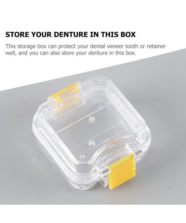 EXCEART 5pcs Membrane Tooth Boxes - Transparent Denture Storage Boxes with Latch - Buy Online on GoSupps.com