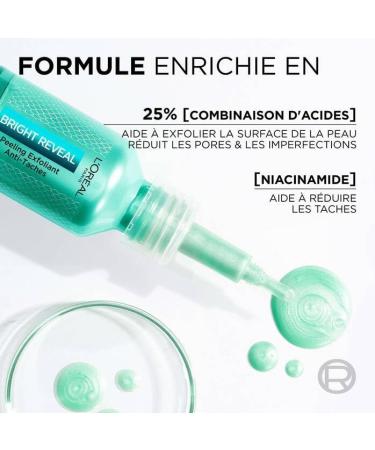 L'Or al Paris LOr al Paris Bright Reveal Exfoliant Peeling Evening effect fast action on all types of pigment spots 25 ml - Buy Online on GoSupps.com