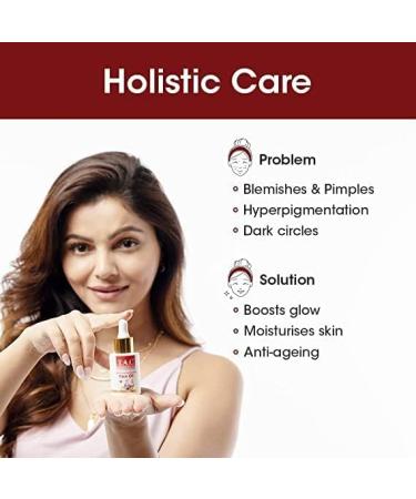  AOZA Kumkumadi Tailam 100% Pure Facial Oil for Pigmentation Saffron for Radiant and Glowing Skin for Men and Women 20 ml - Buy Online on GoSupps.com