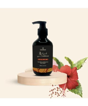 Hair Growth Conditioner Hibiscus and Flaxseed Conditioner 10.1 Fl Oz. Moisturizer cleanser comfort haircare hair nourishment detangler conditioner Red
